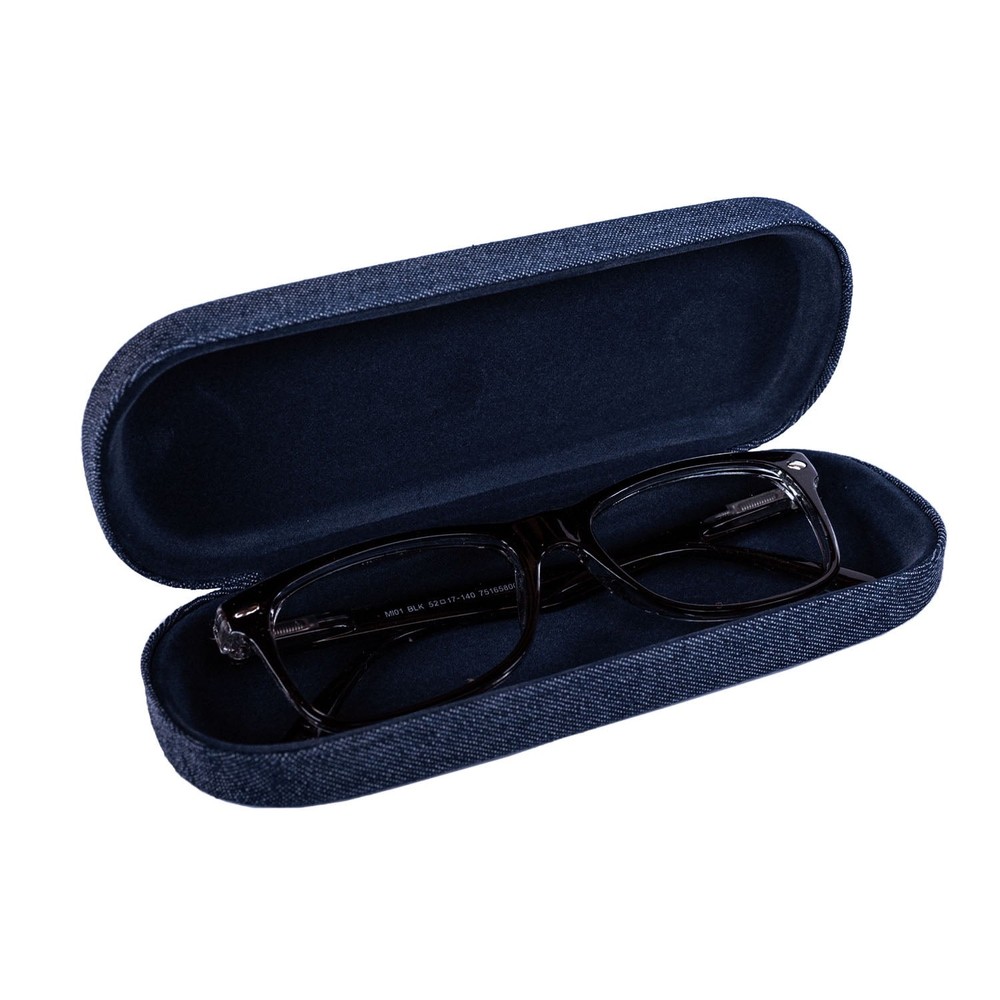 Denim Eyeglass Case Soft Lining Protective Function Stylish Design