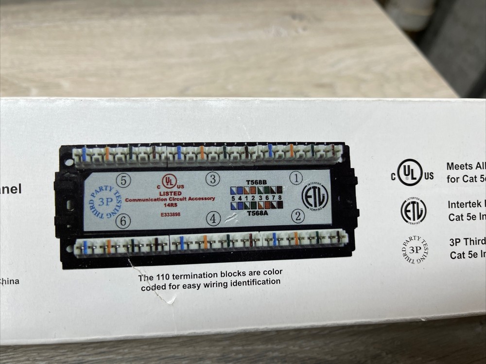 DataComm Electronics CAT5e 24 Port Patch Panel
