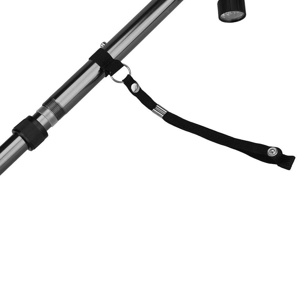 4 heads rotating magic cane fold height adjustable LED light safety cane