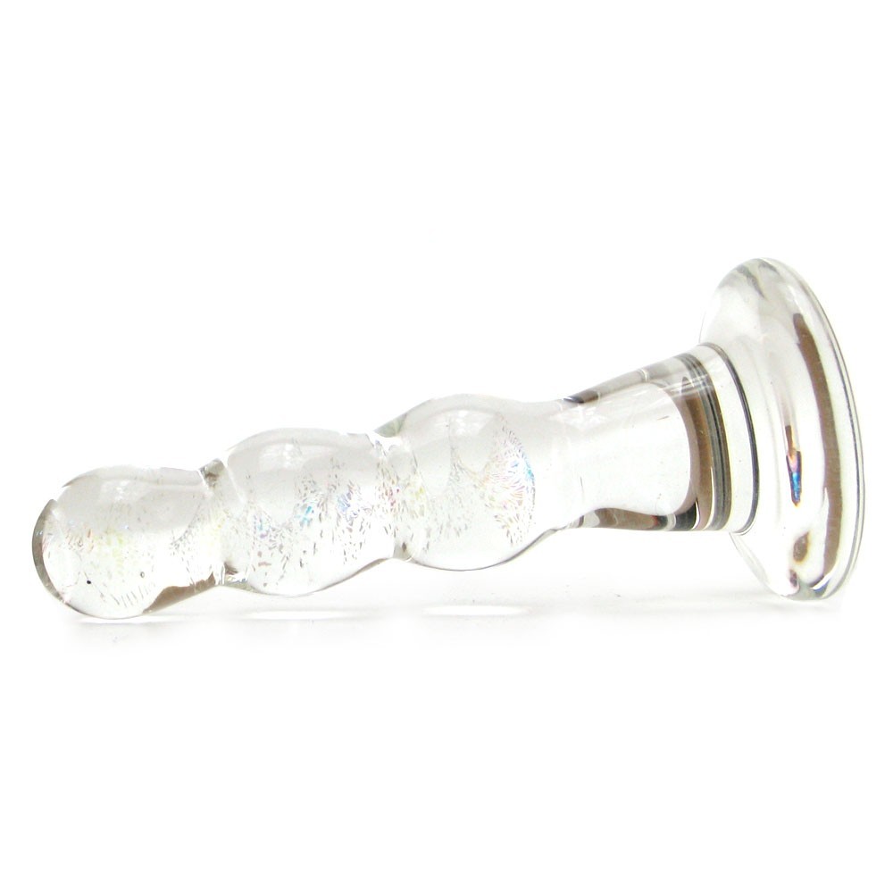 Glas Triple Play Beaded Butt Plug Beginner Glass Anal Probe