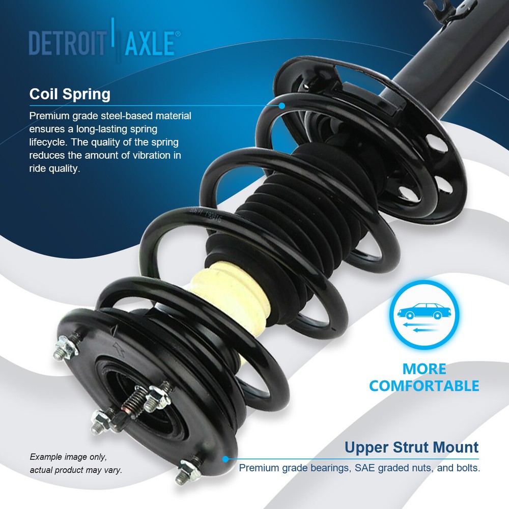 Front Struts w/ Coil Spring + Rear Shock Absorbers for 2009-2011 2012 Ford Flex