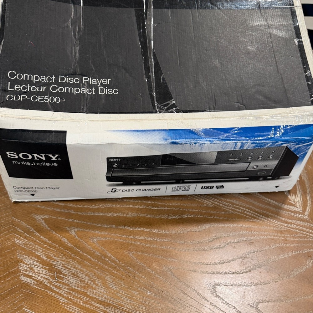 Sony CDP-CE500 5 Disc CD Changer Player Compact Disc Carousel NO REMOTE TESTED