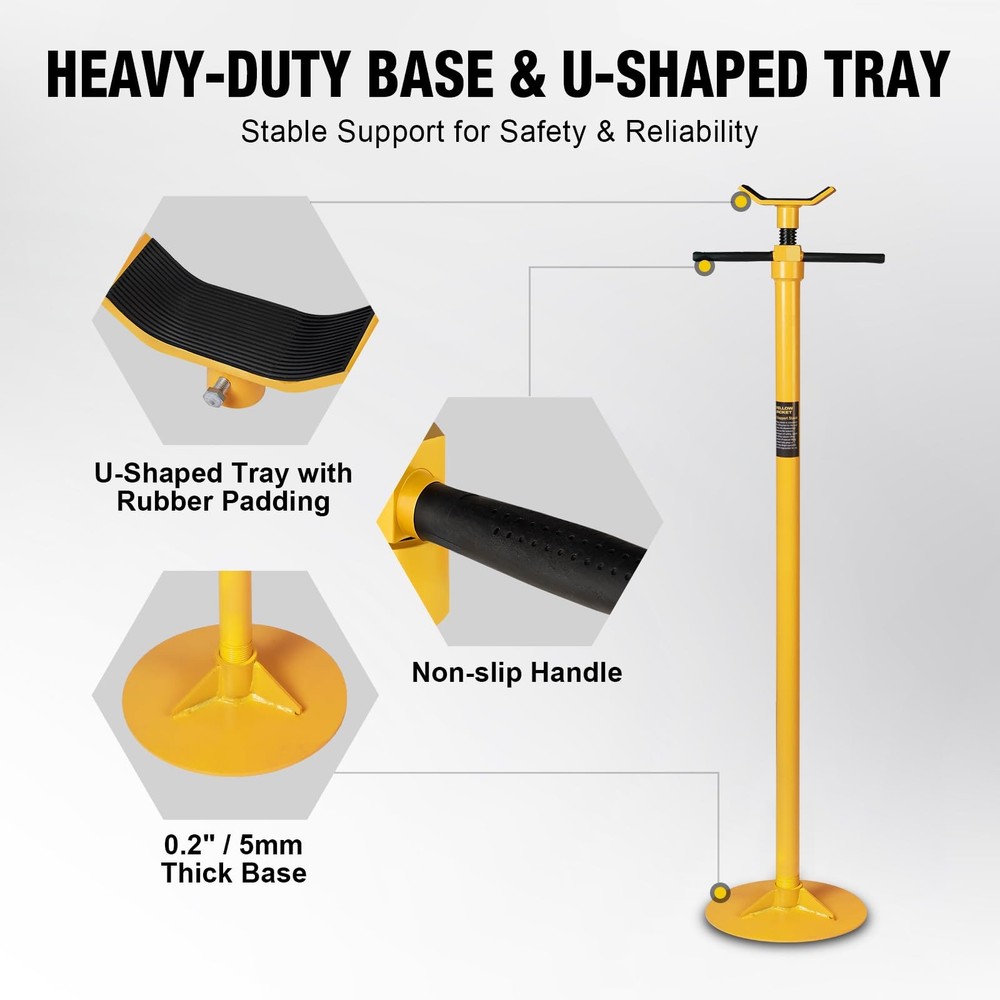 YELLOW JACKET Underhoist Support Stand 3/4 Ton Capacity ton normal