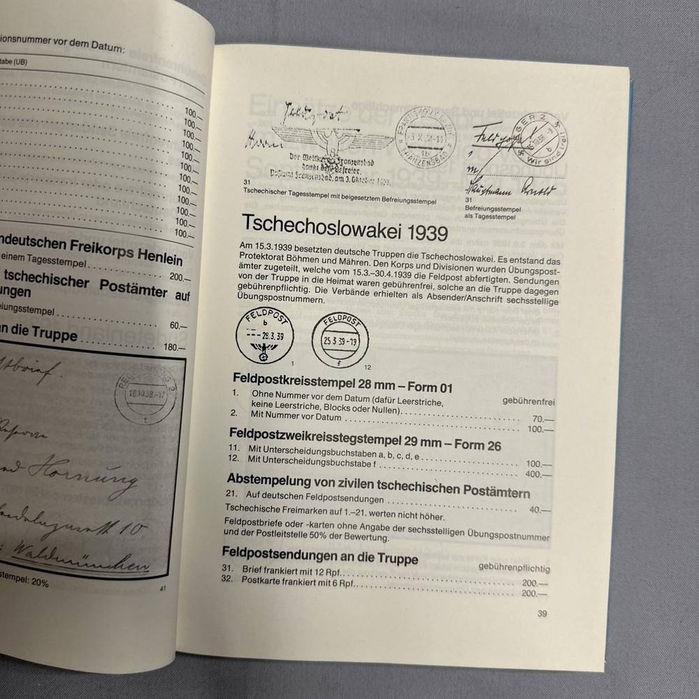 Michel Handbuch Katalog Deutsche Feldpost 1937 - 1945 German Catalog