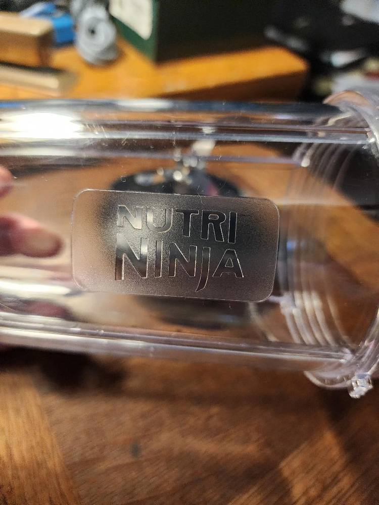 Nutri Ninja Mixing Canister Cup Large 24 oz. WITH REPLACEMENT Extractor Blade