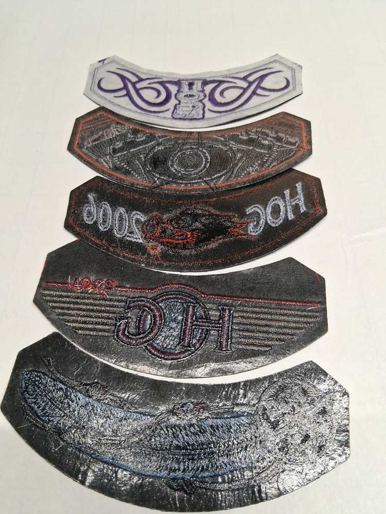 Harley HOG Patch Lot 2001 2004 2005 2006 Engine Feather Flames Rocker