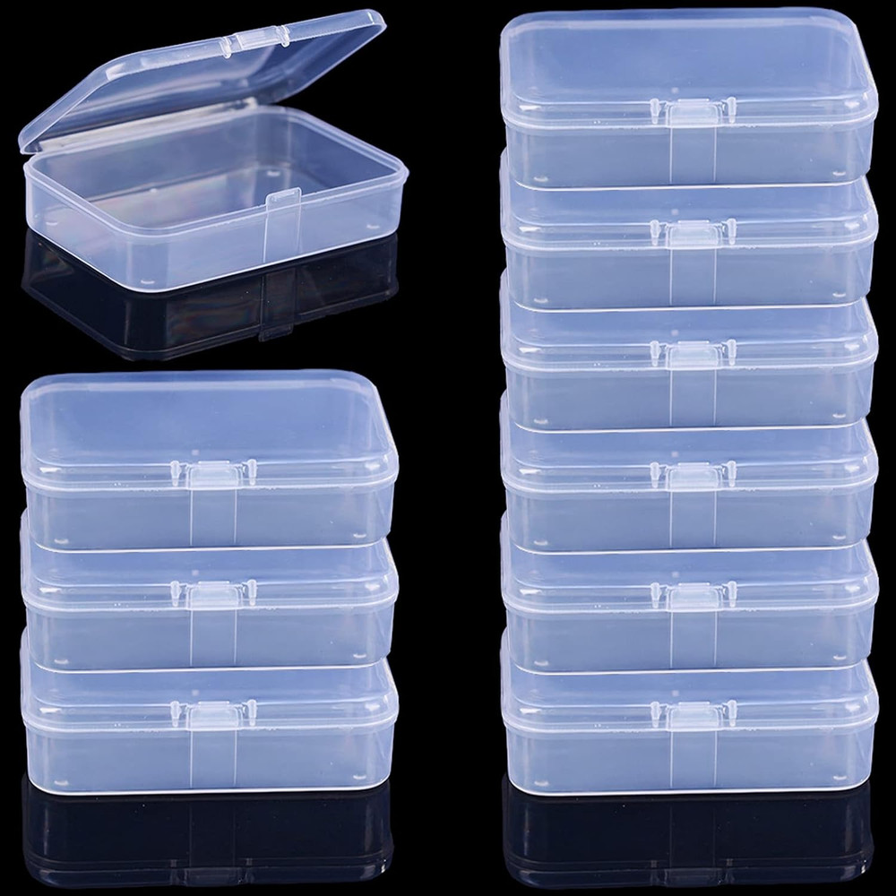 Clear Plastic Playing Card Boxes Snaps Closed Poker  Playing Card Deck Cases Hol