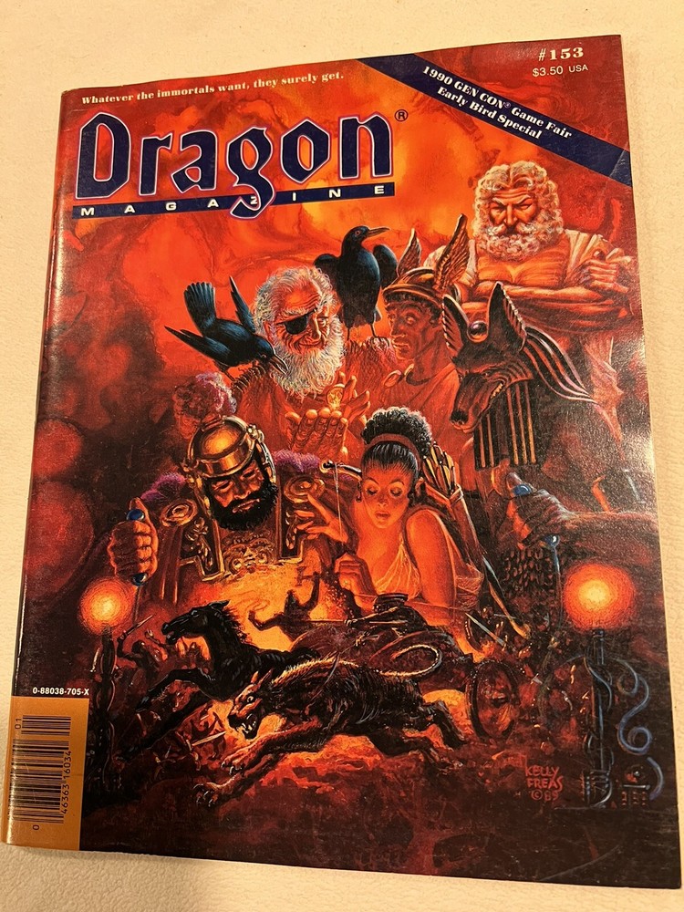 TSR Dragon Magazine #153 Excellent Condition