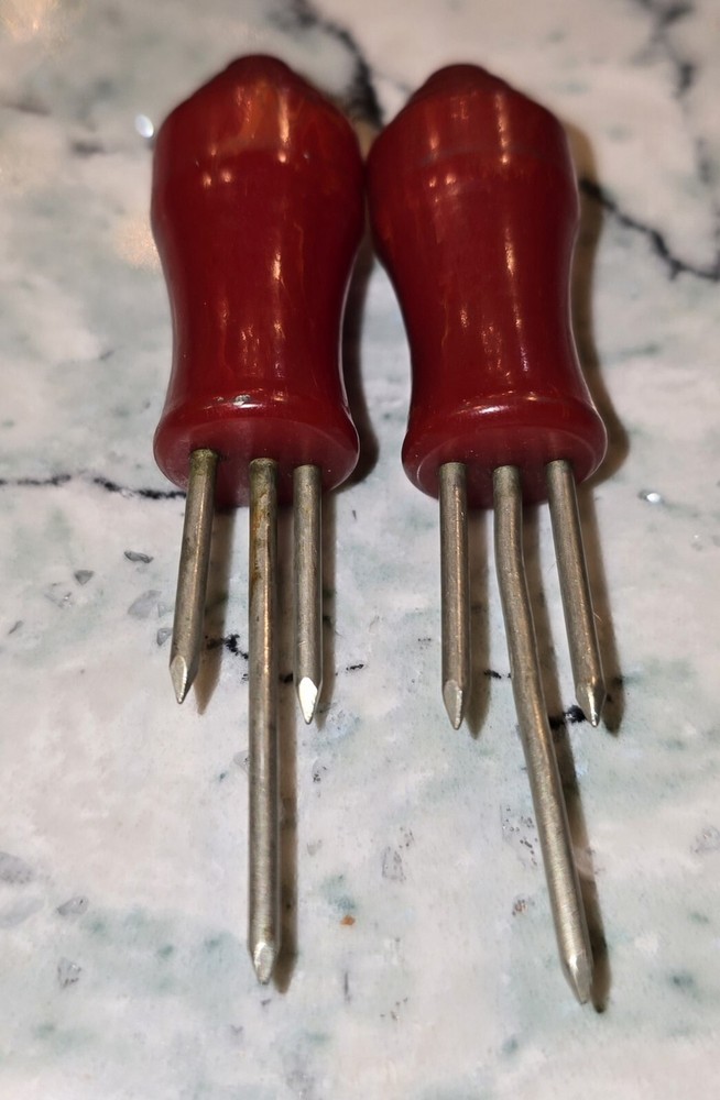 Antique Bakelite Corn Holder Set c.1930s
