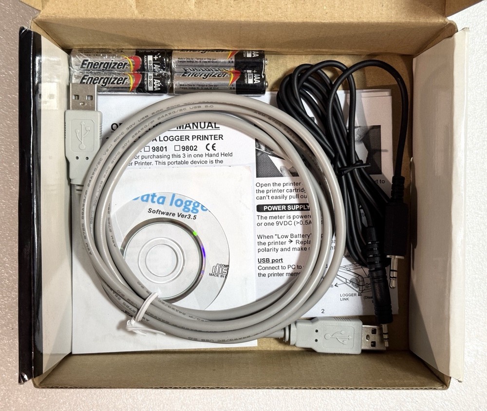 AZ 9801 Data Logger Thermal Printer for Temperature/Humidity Tracking (AZ9801)