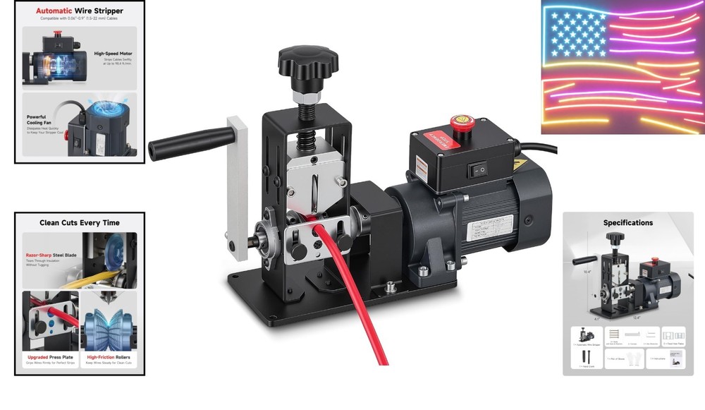 Automatic Wire Stripper Machine, Wire Stripper Electrical for 0.06"-0.9" 1.5-...