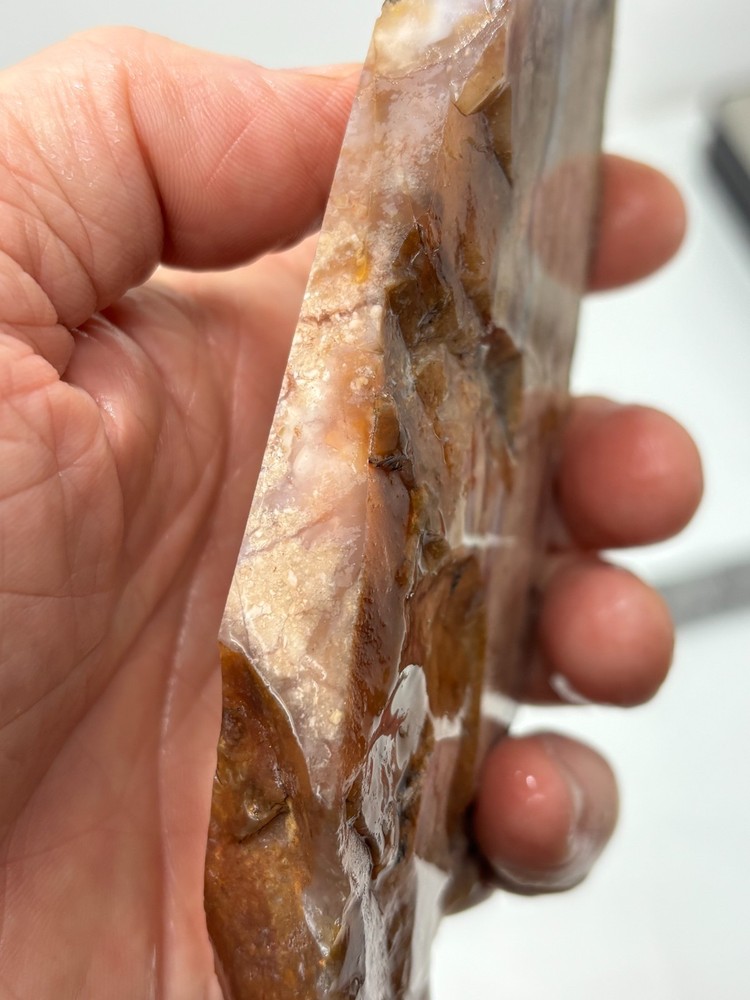 Pink Jasper/Agate Slab Cabbing Lapidary Combo Ship Avail