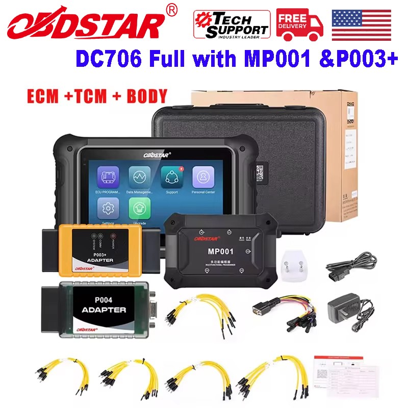 OBDSTAR DC706 EC.U Clone Tool Full Version Plus P003+ and MP001 Set Programmer