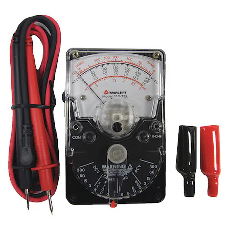 Triplett 3067 Analog Multimeter, 300 V, 20 Megaohm