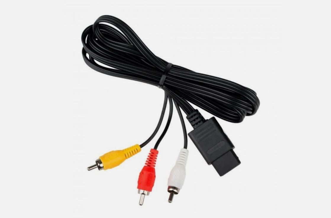 N64 SNES Gamecube 6FT RCA AV TV Audio Video Stereo Cable Cord For Nintendo 64