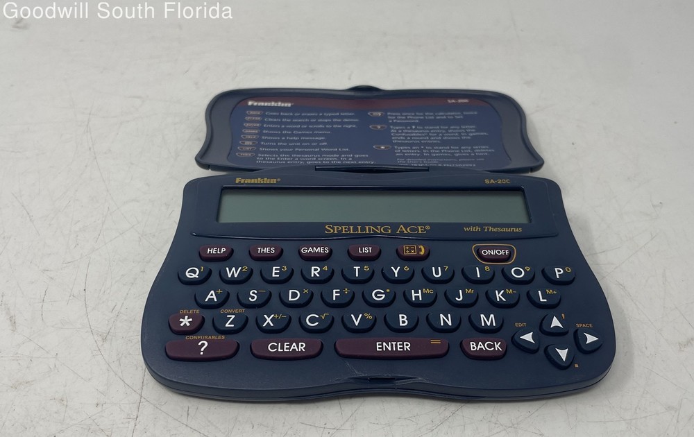Franklin Model SA-206 Spelling Ace Thesaurus Calculator Not Tested