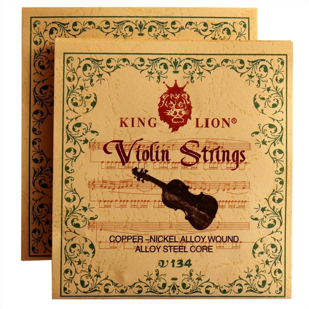 2 Sets Violin Strings Full Set G-D-A-E, Universal Violin Strings with Nickel-...