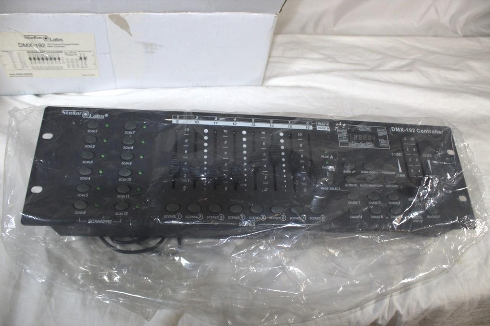 Stellar Labs DMX-192 192 Channel Programmable DMX lighting controller