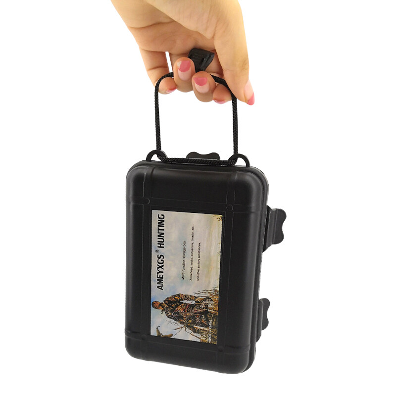 2X Portable Storage Box Arrowheads Sponge Case Archery BroadheadsTips Protector