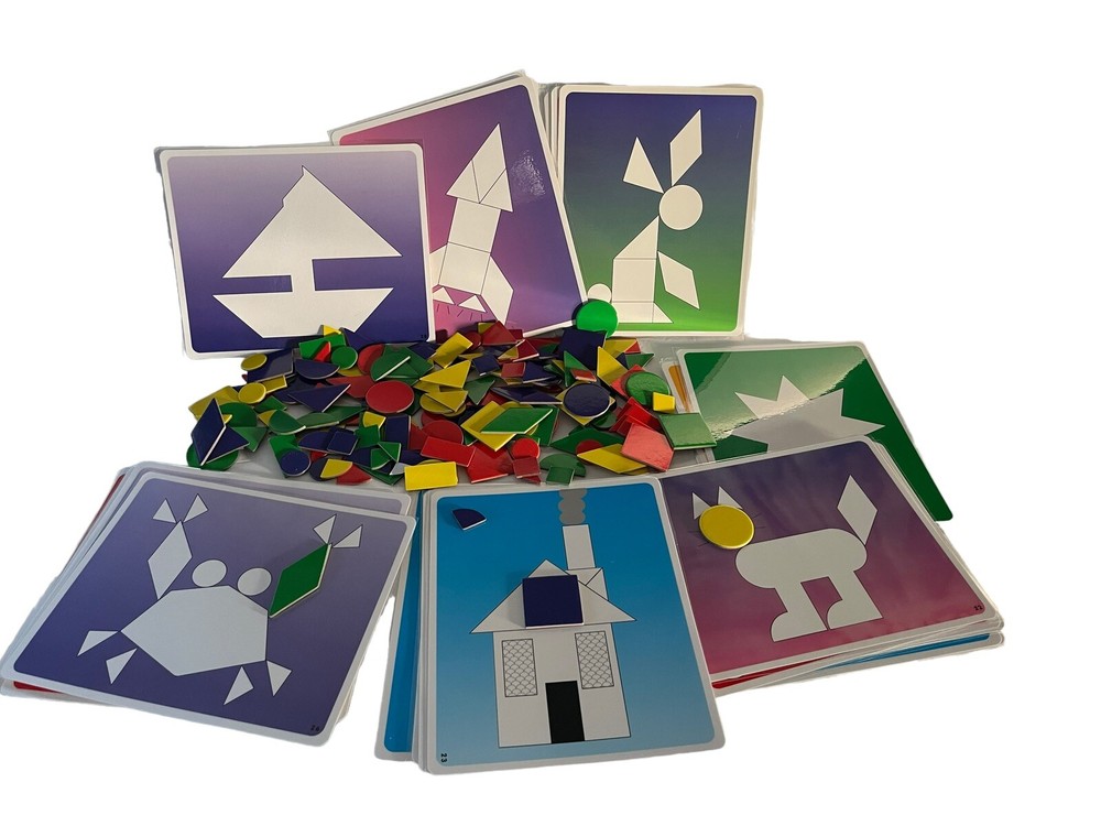 Educational Shapes With Patten Puzzles