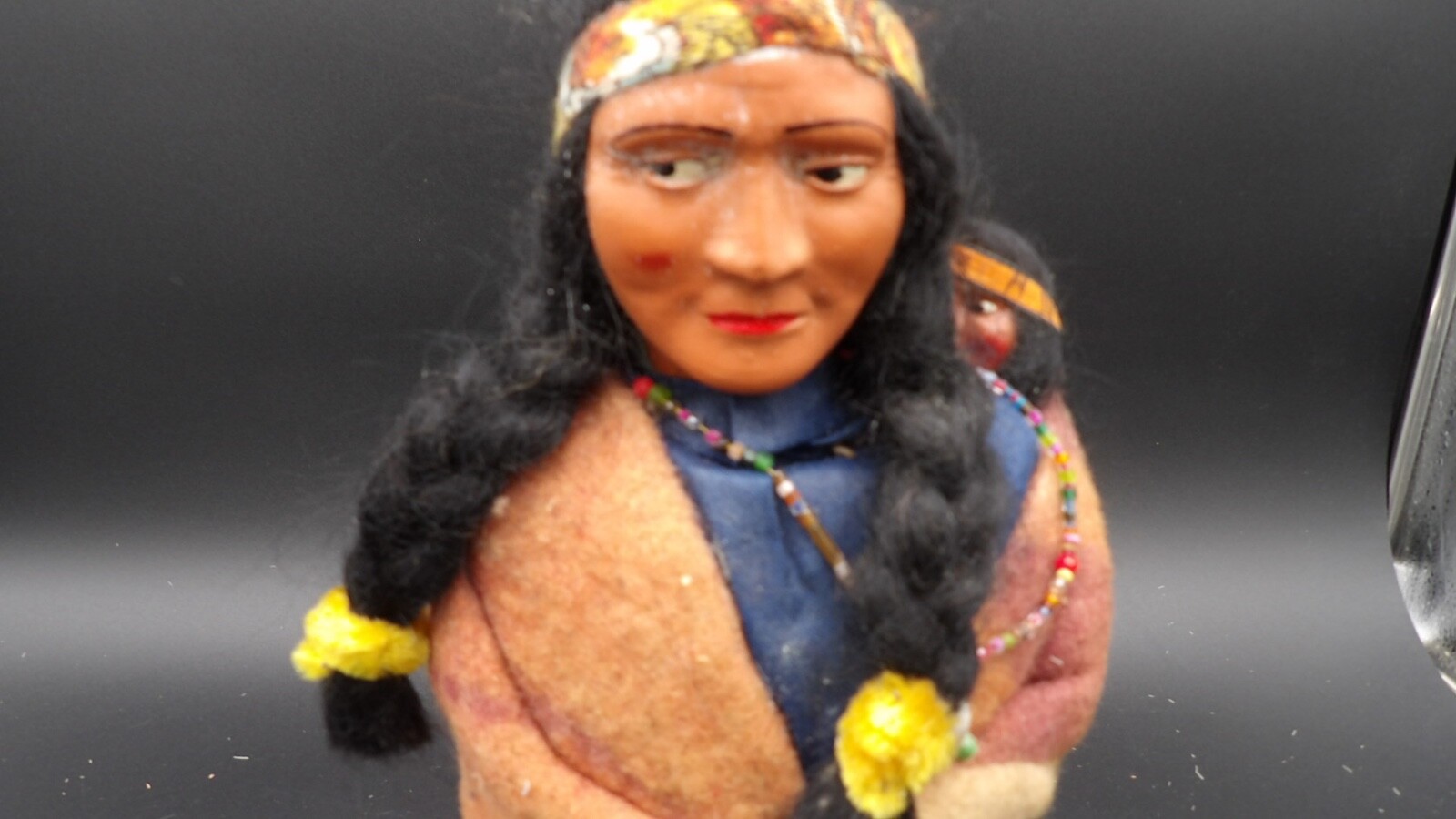 Vintage 1920's Skookum Bully Good Native American Doll