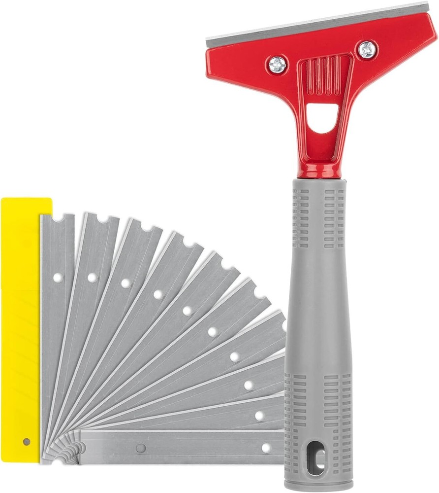 Bates- Razor Blade Scraper, 4" Scraper Tool with 10 Extra Scraper Blades, Paint