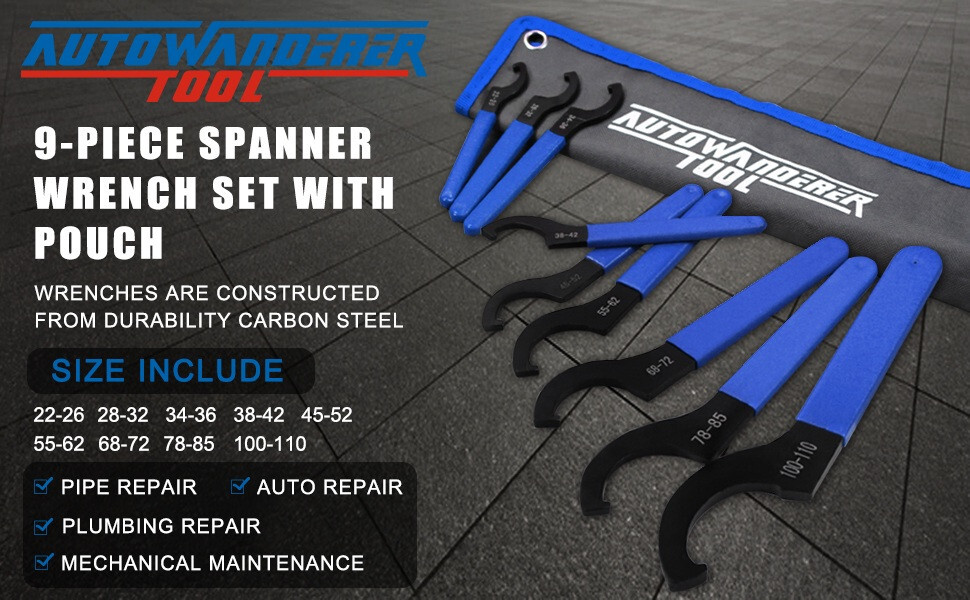 Coilover Spanner Wrench Set Universal Shock Absorber Suspensions Adjustment Tool