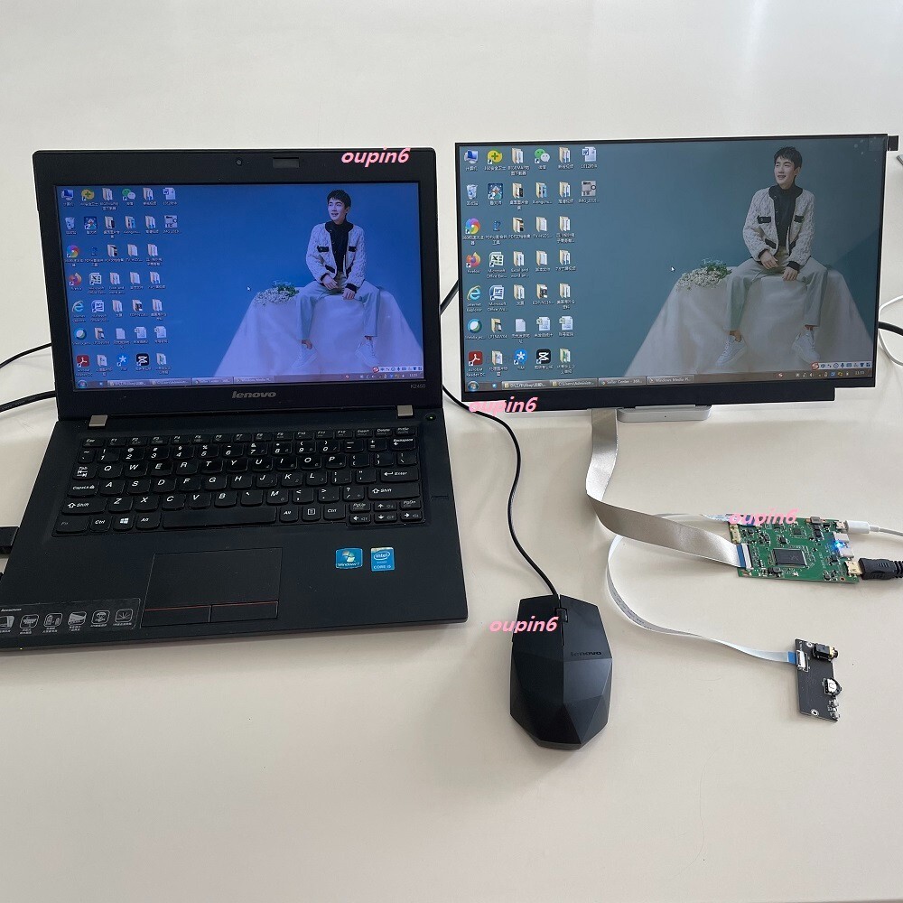 17.3" 1920*1080 IPS Screen panel EDP LED + 2 Type C mini HDMI controller board