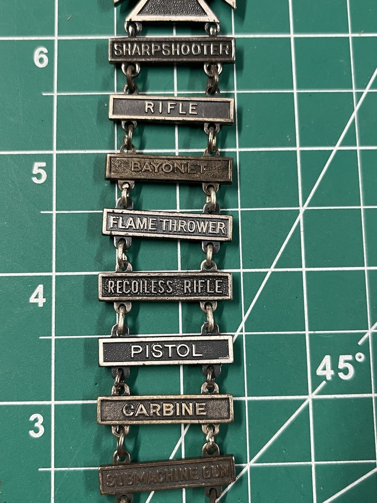 US Army Qualification Badge with 12 Bars!