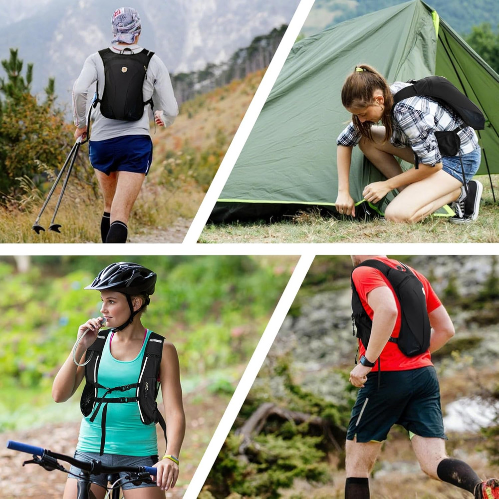 Hydration Backpack with 2L Water Bladder Bag, Lightweight and Breathable Running
