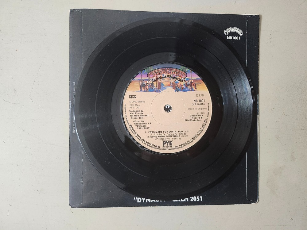 KISS Vintage UK 2000 Man Made For Sure Know Vinyl 45 Picture Sleeve NB 1001