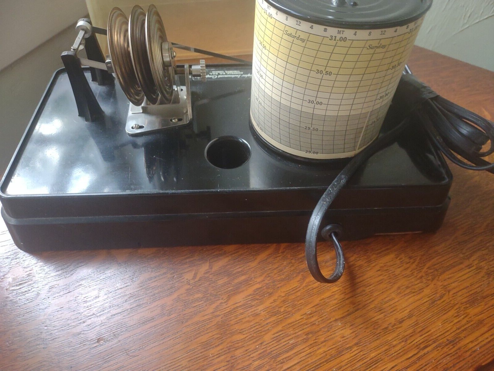 Vintage Taylor Instruments Barometer Chart Recorder, Untested. See Photos