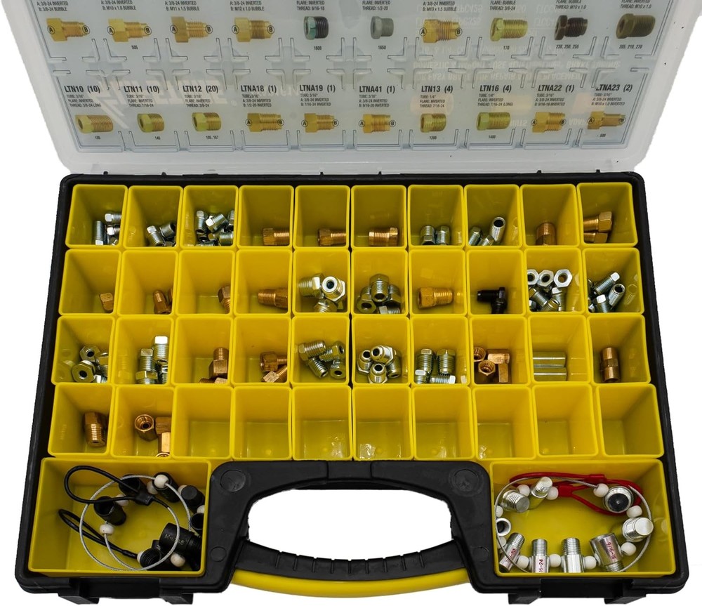 Premium Brake Line Fitting Kit: Complete Assortment Including Union & Adapter...