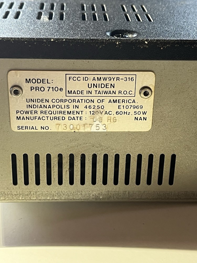 Unidentified Model Pro 710 E. Preowned Excellent CB Base Station Working