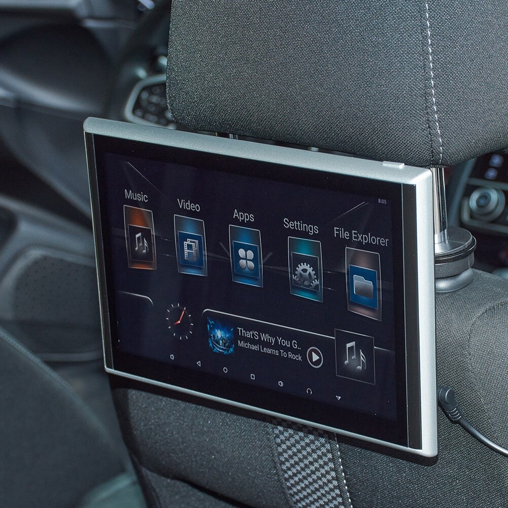 13.3in Android 9.0 Headrest Monitor Video Player Car TV Touch Screen WiFi//USB