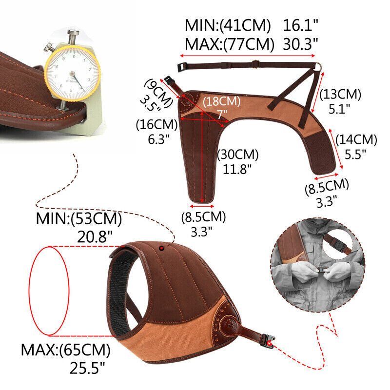 Tourbon Target Shooting Recoil Pad Shoulder Shield Protection for Rifle Shotgun