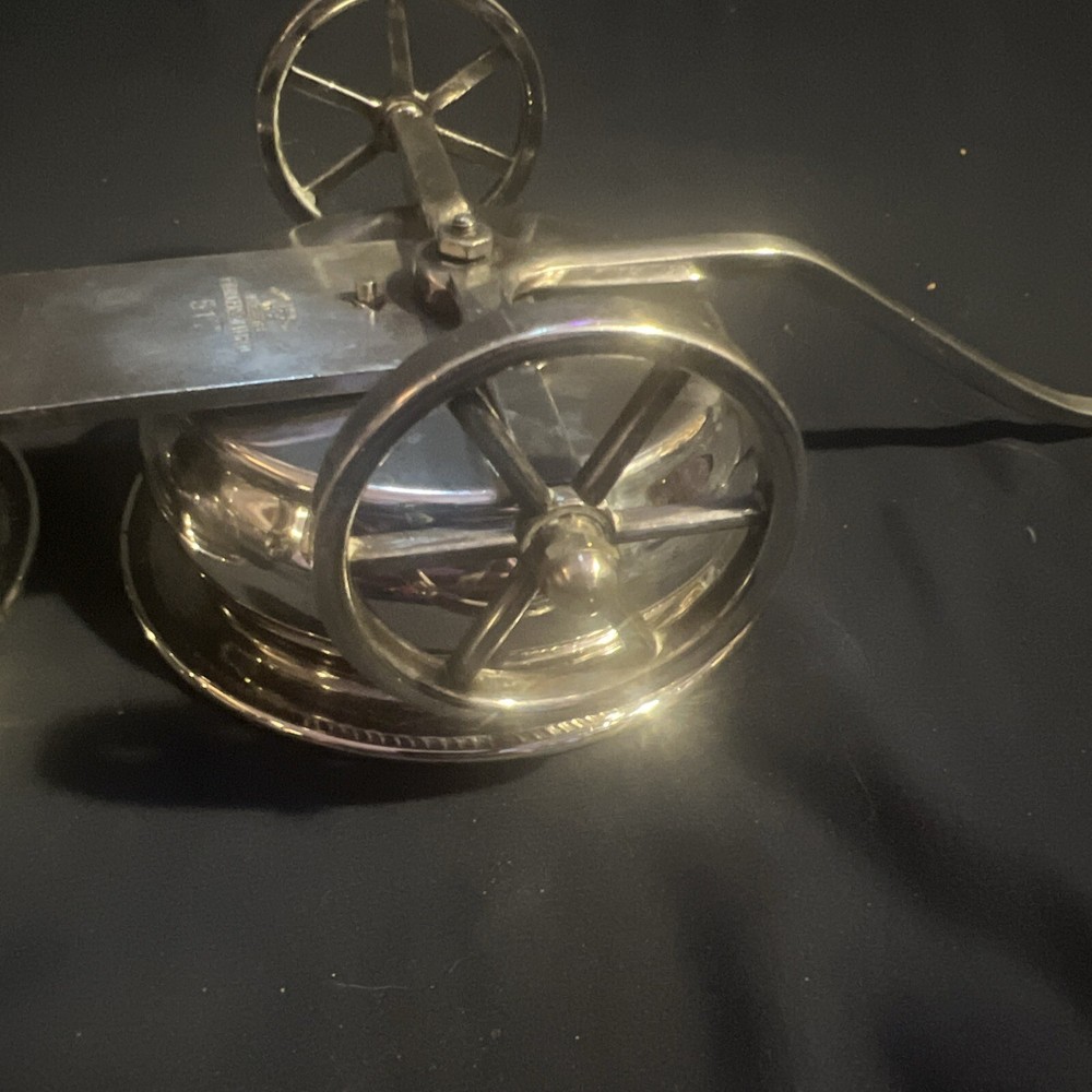 VINTAGE F.B. ROGERS SILVERPLATE "WAGON" Condiment Holder