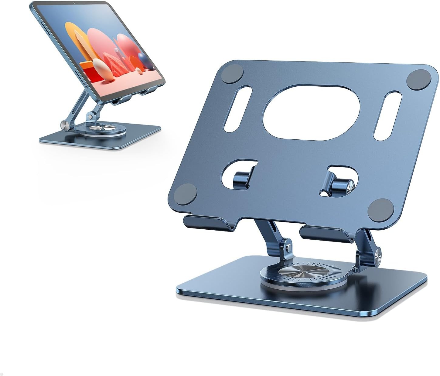 Portable Stand Ergonomic Metal Aluminum Adjustable Tablet Phone Holder Foldable