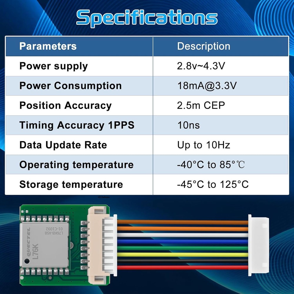 L76K GNSS GPS Module for ESP32 LoRa V4 Mesh Node T114, Antenna Tracker Receiver