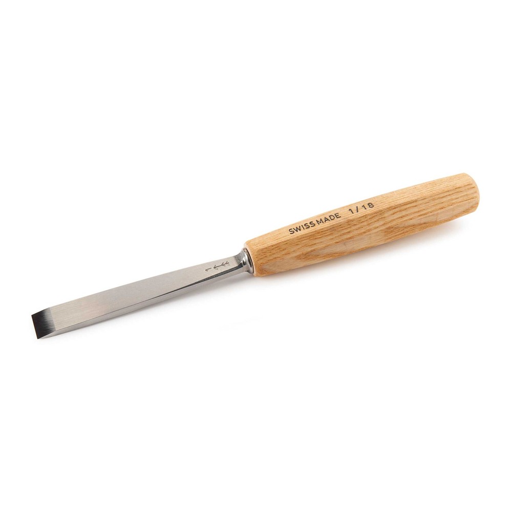 PFEIL "Swiss Made" 18mm # 1 Sweep Straight Chisel - Single Bevel