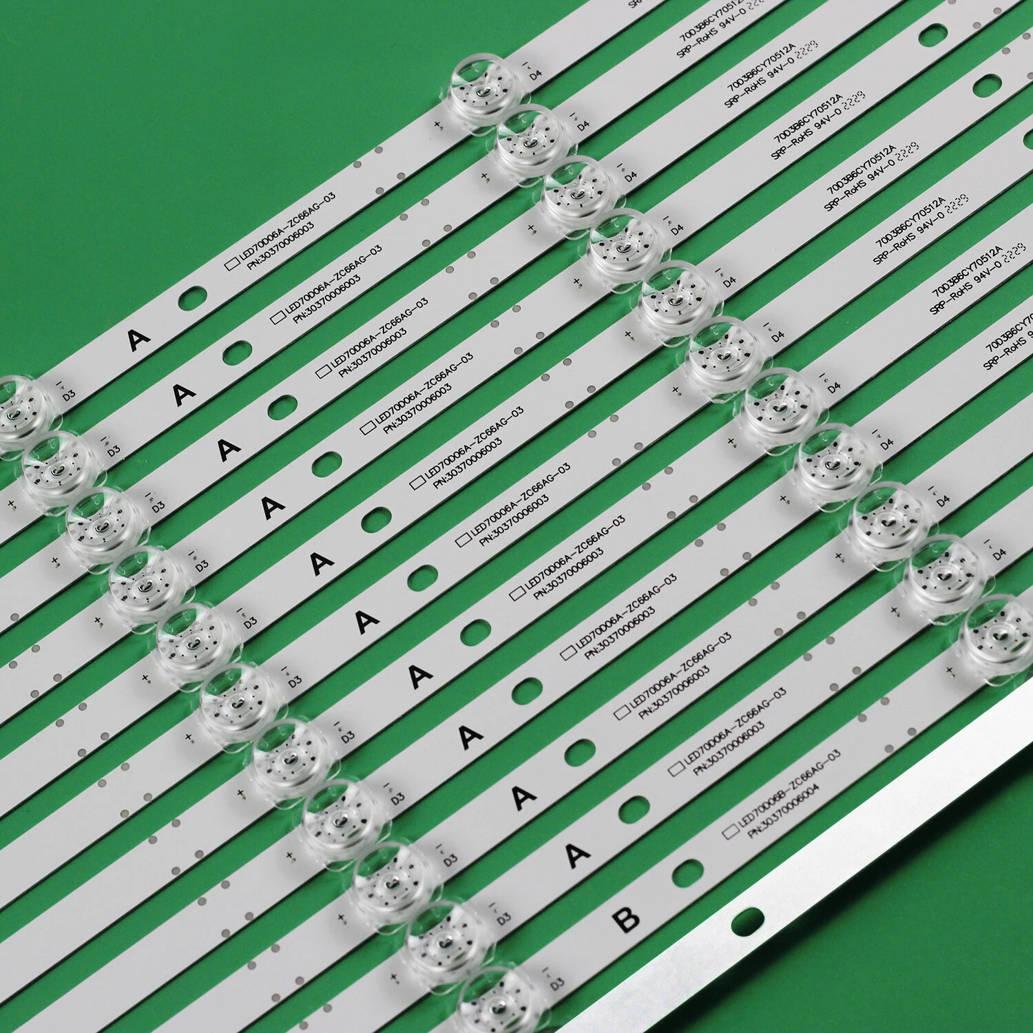 12pcs LED Backlight Strips For ONN 100012588 100068378 30370006006 3037006005