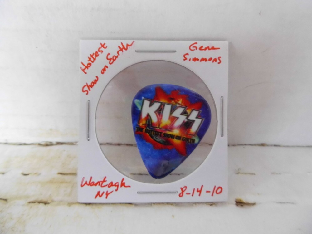 KISS "GENE SIMMONS" 8/14/10 GUITAR PICK~READ DESCRIPTION #12~2