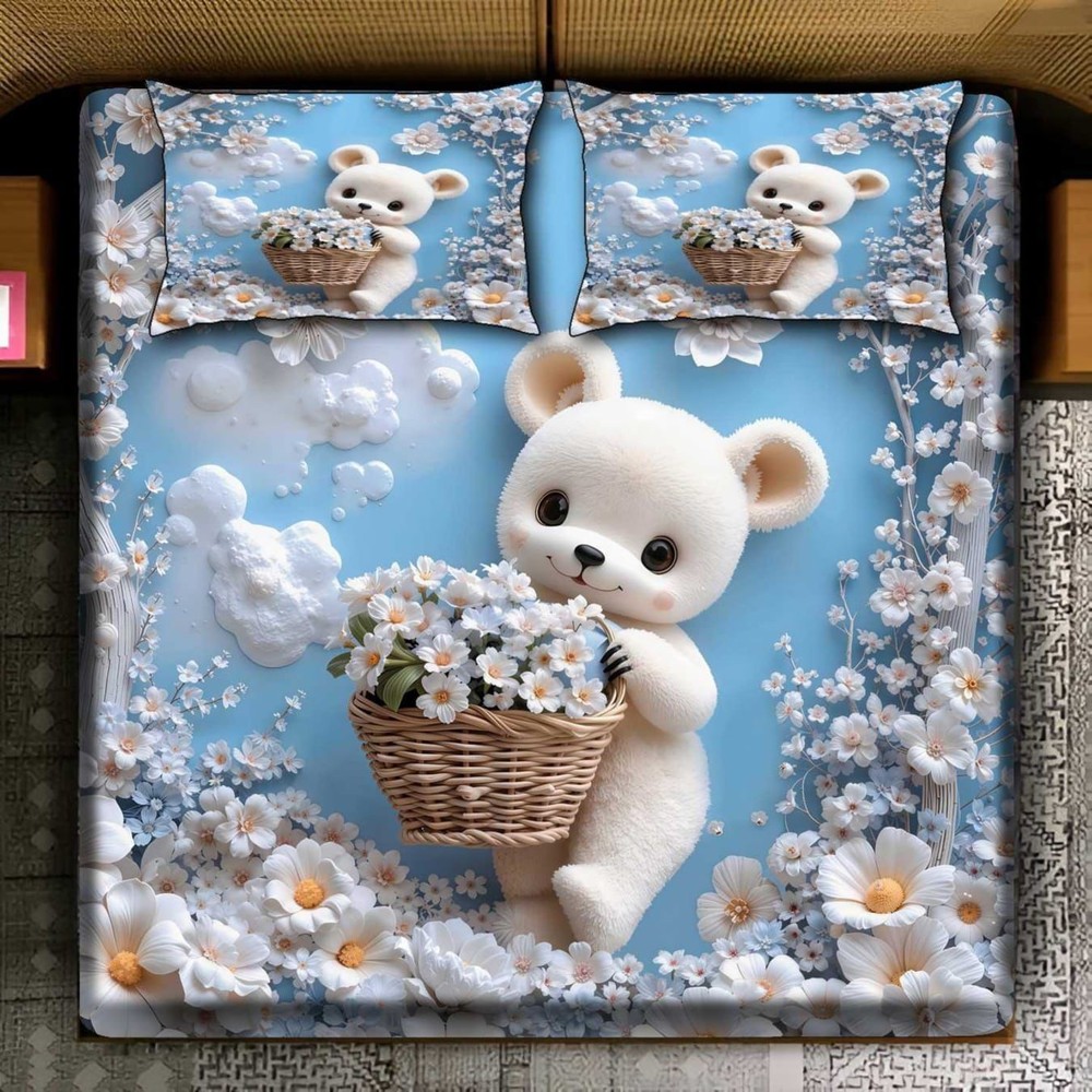 Double bed sheets With 2 Cushion Cover