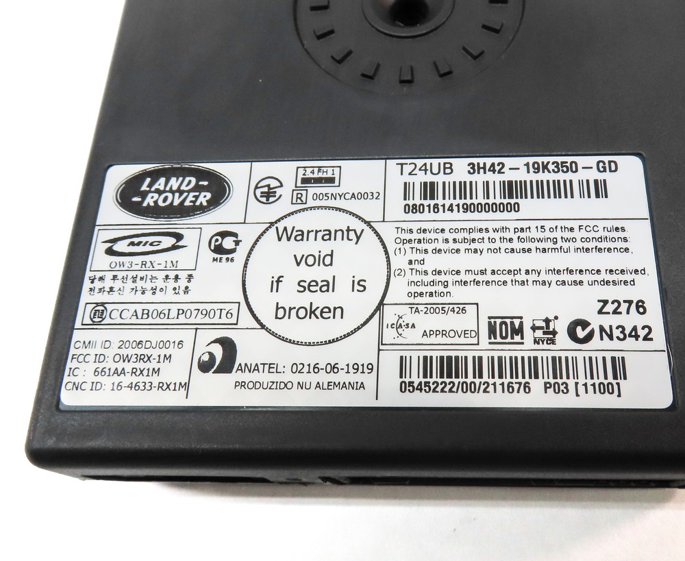 2008 LAND RANGE ROVER (L322) BLUETOOTH TELEMATIC COMMUNICATION CONTROL MODULE