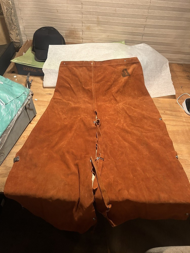 Steiner 12174 Brown Leather Welding Protective Leg Chaps