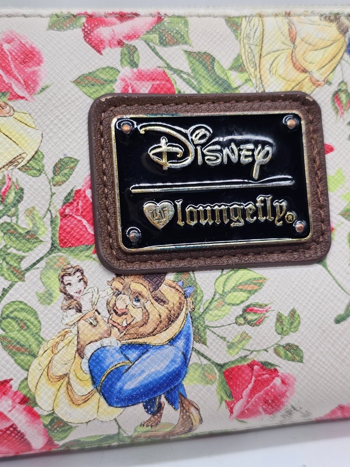 Disney Loungefly Beauty And The Beast Faux Leather Wallet SEE CONDITION