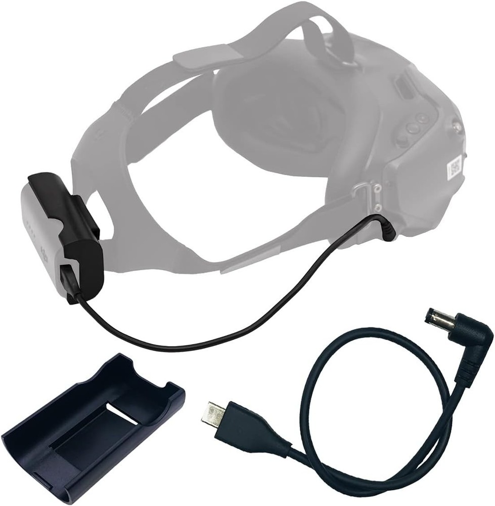 DJI FPV Goggles V2 Power Cable & Lightweight Battery Bracket for Enhanced Flight