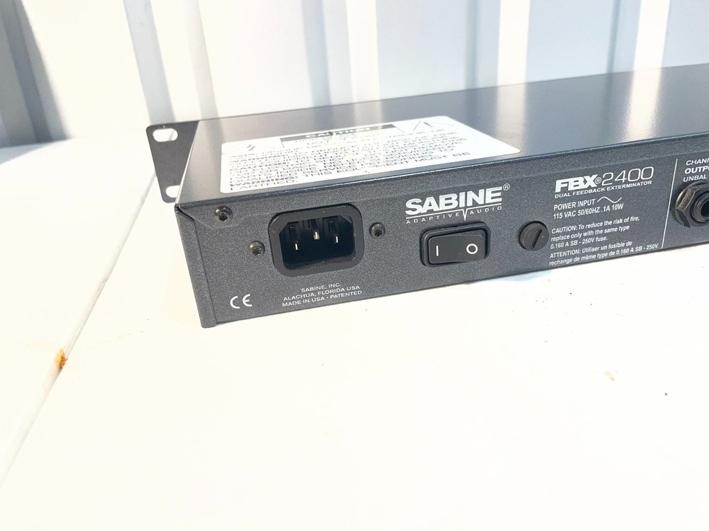 "Sabine FBX2400 Dual Feedback Exterminator Rack Mount Audio Processor"