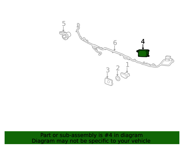 Genuine GM Object Sensor Module 84007647