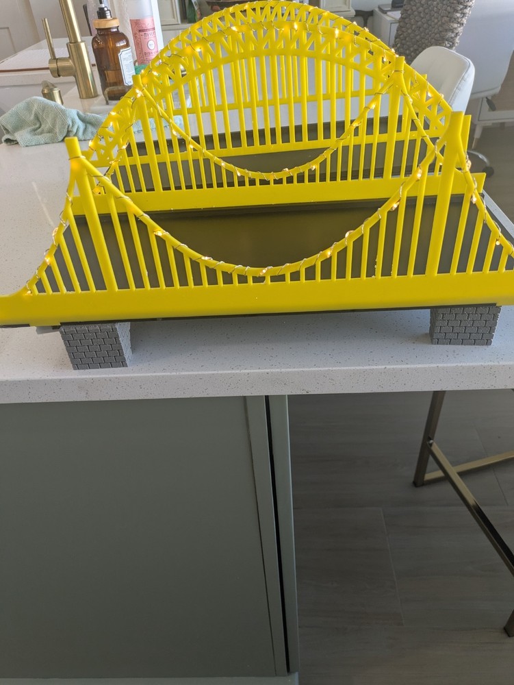 2 Pittsburgh lighted Bridges - Cookie Table Wedding Decor